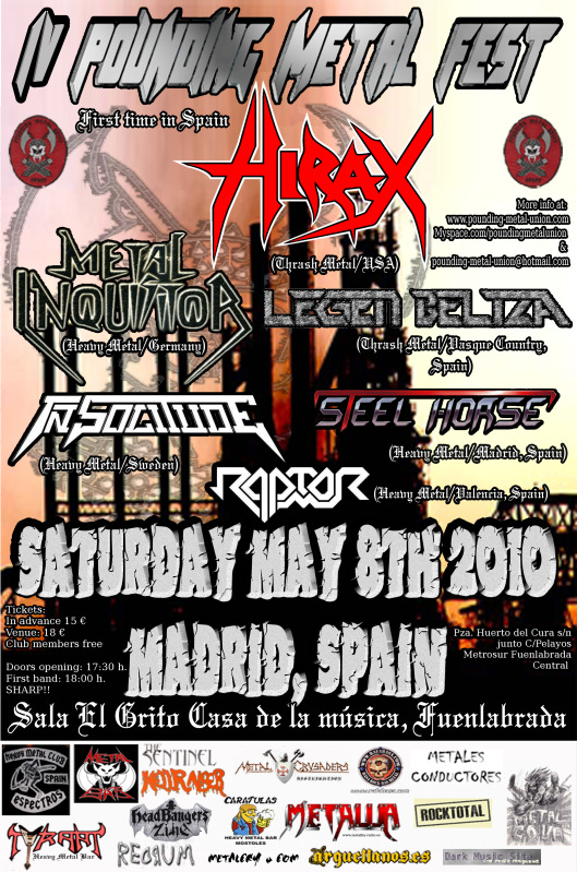 Hirax in Madrid, Spain on May 8, 2010